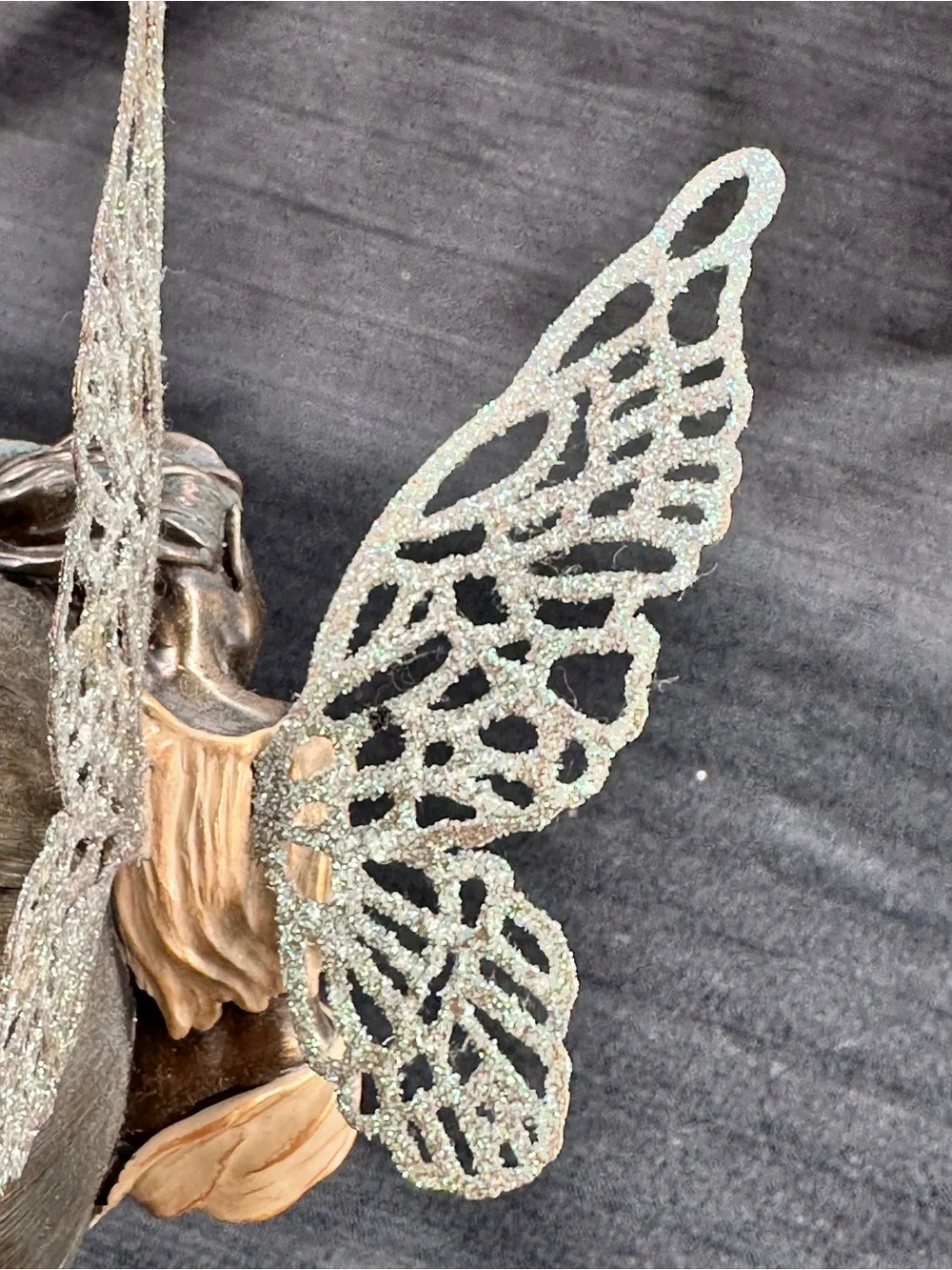 Genesis Fine Arts Little Fairie Sleeping Hand Painted Cold-Cast Bronze Figurine